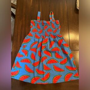 Hanna Andersson watermelon dress girls sundress size 5 new never worn